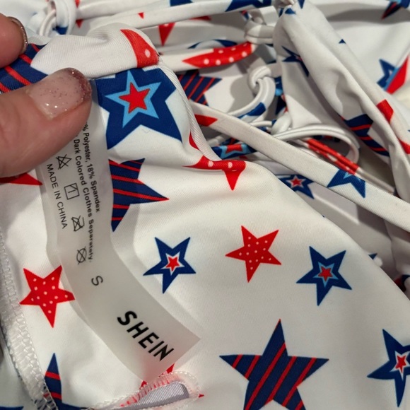 Women's/Teen's  - 2 Piece Bikini - Red, White & Blue - Size Small NWT - Picture 5 of 7